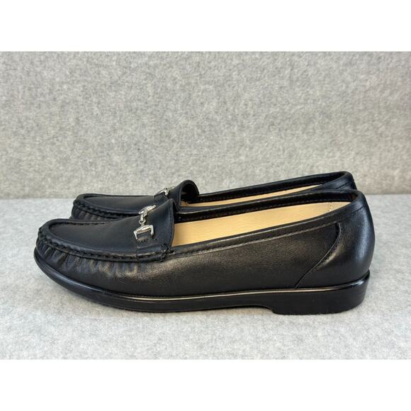 SAS Metro Loafers Black Leather Women's 7 Worn Once! - Picture 3 of 10